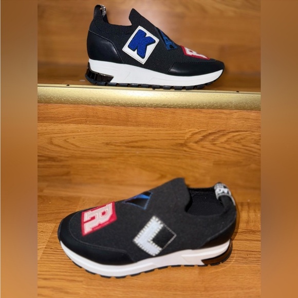 NWT Karl lagerfield Paris women meadow graphic slip on sneakers size 5.5 - Picture 2 of 14